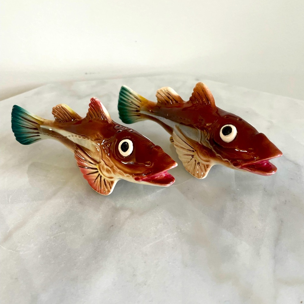 Vintage Hand Painted Salt and Pepper Shakers Japan